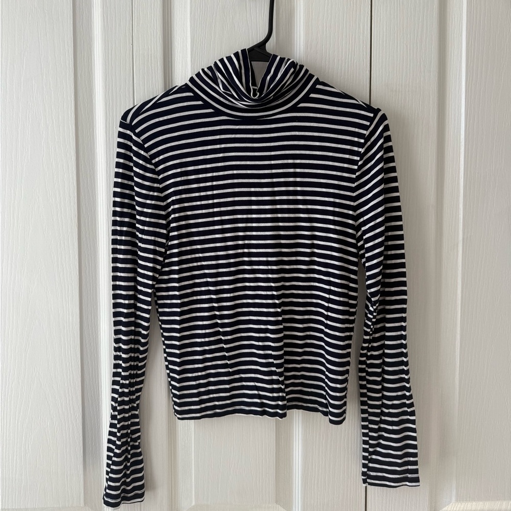 Medium Striped Turtle Neck